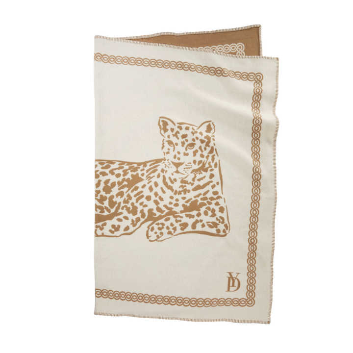 Leopard Throw Camel