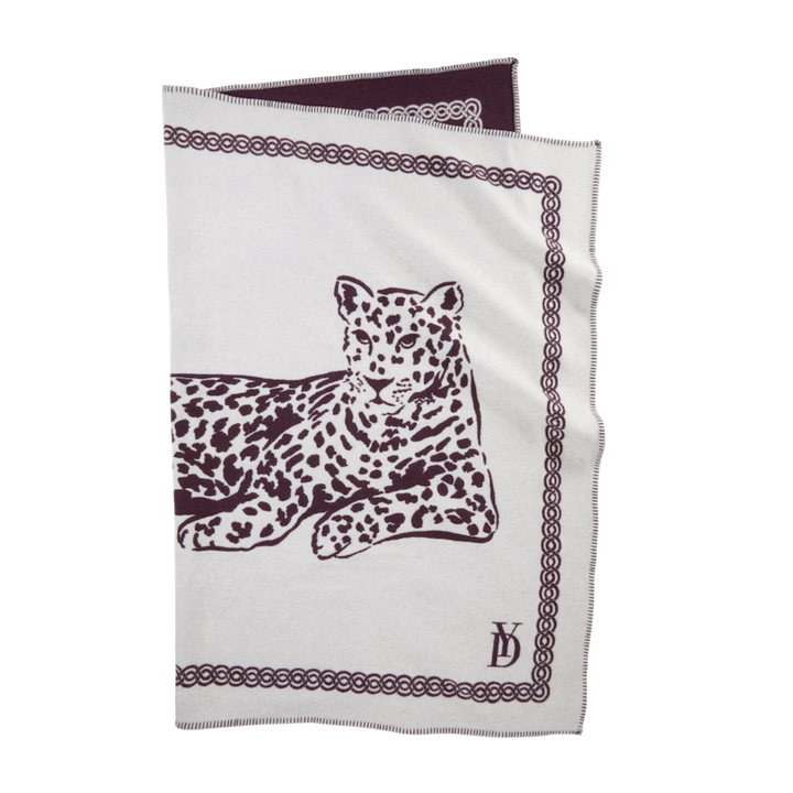 Leopard Throw Prune
