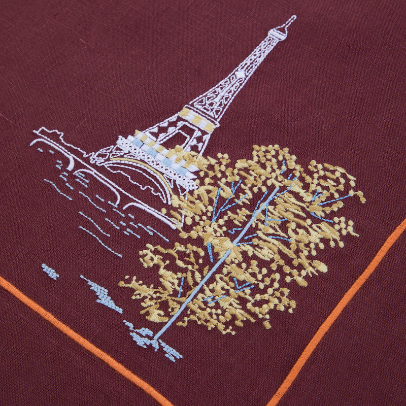 Boheme Tea Towel Grenat