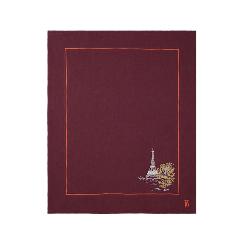 Boheme Tea Towel Grenat