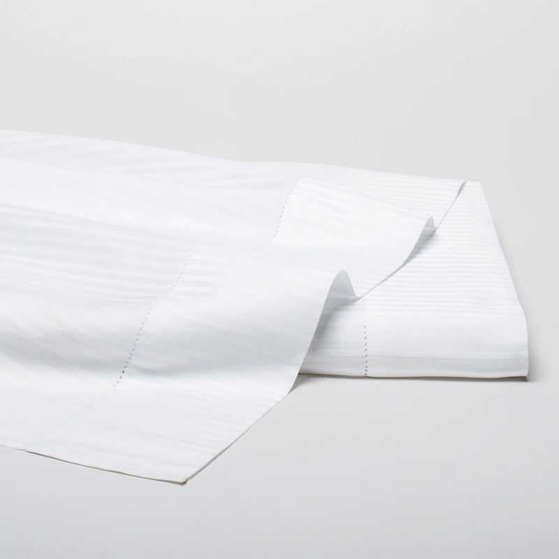 Savoia Stripe Sateen Ivory