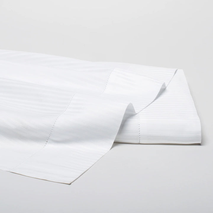 Savoia Stripe Sateen Ivory