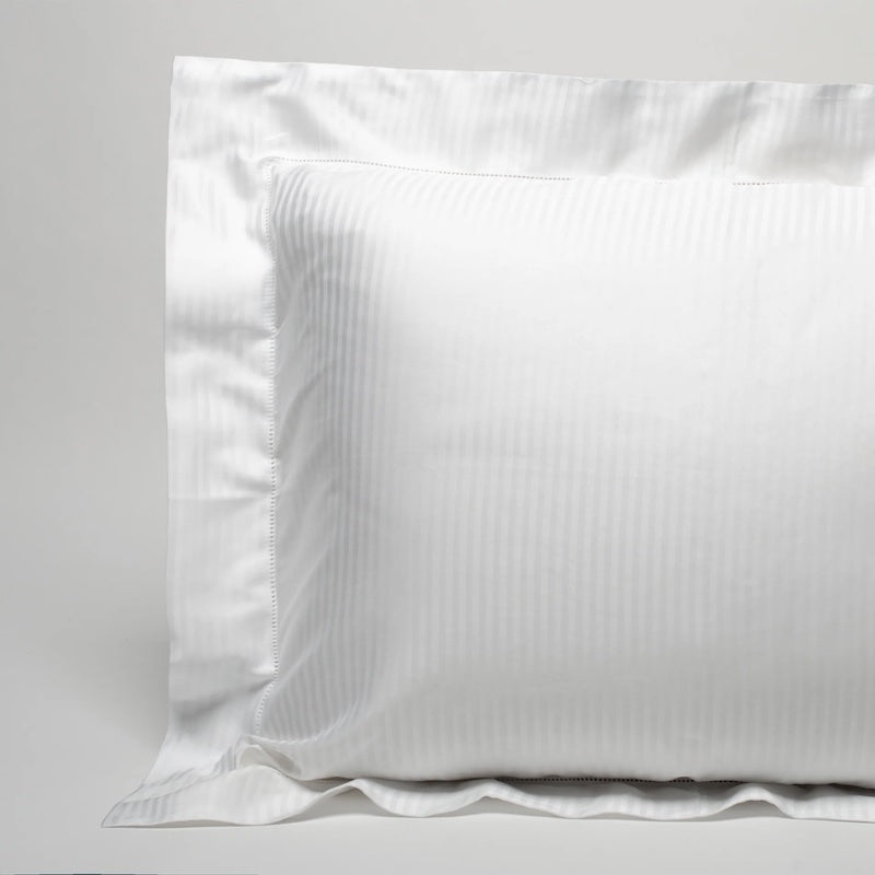 Savoia Stripe Sateen Ivory