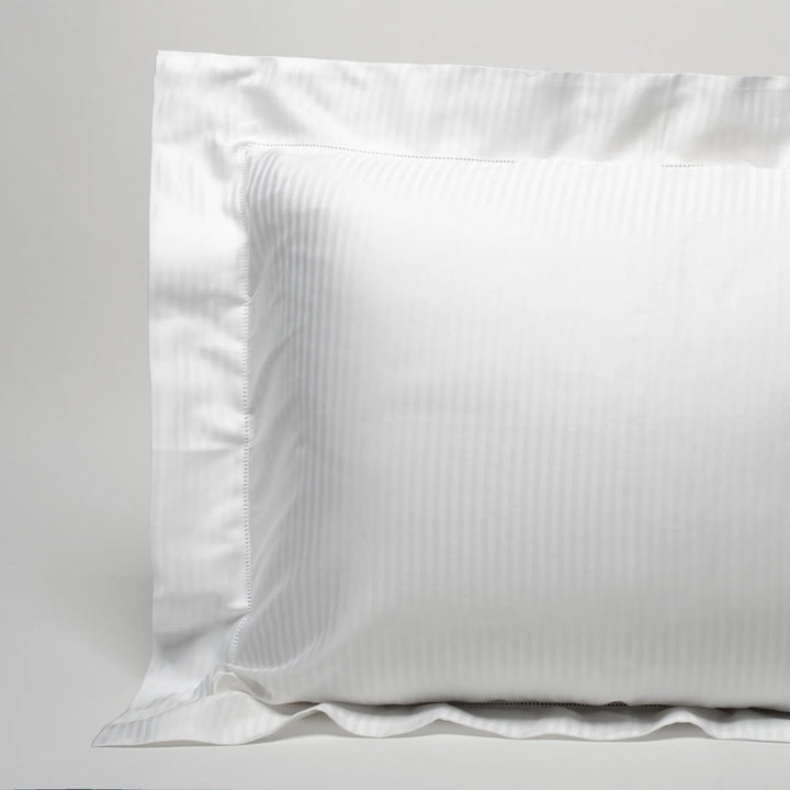 Savoia Stripe Sateen Ivory