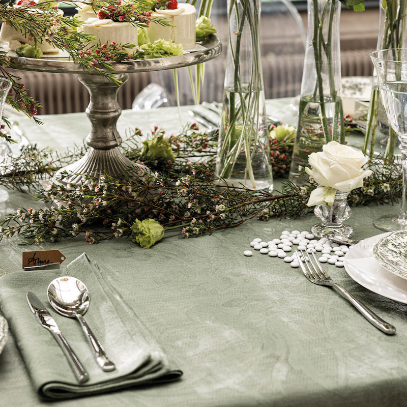 Tivoli Green Table Linens