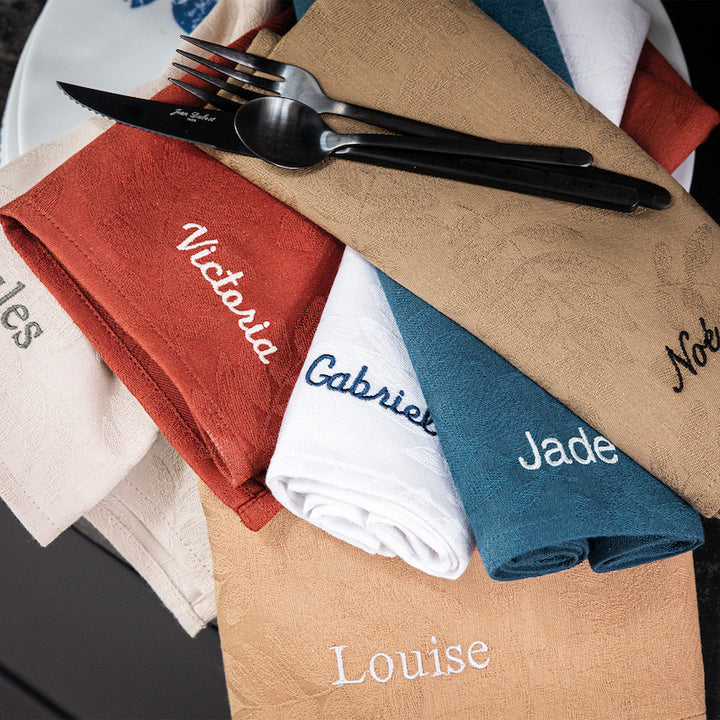 Vegetal Mood Table Linens Brown