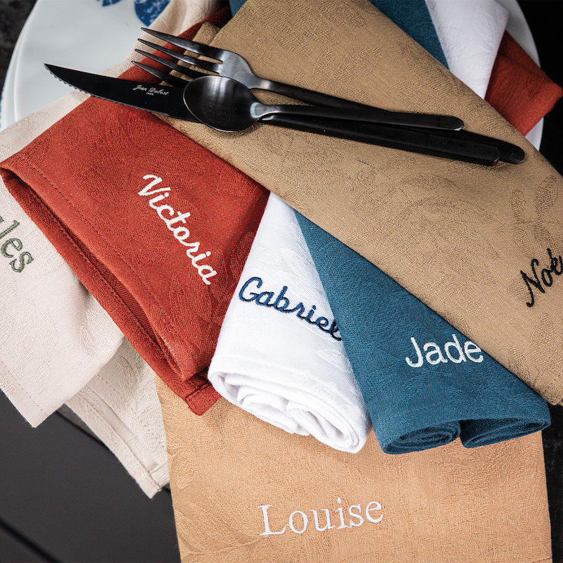 Vegetal Mood Table Linens Beige