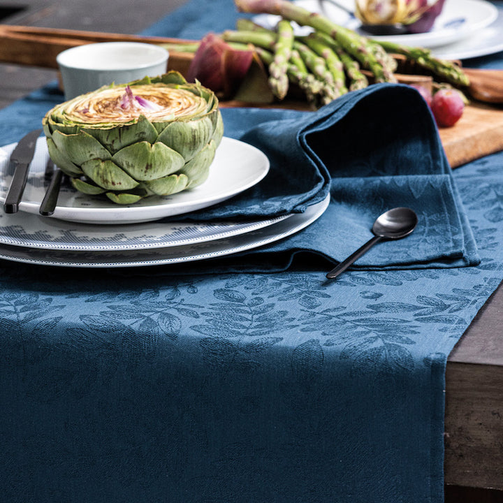 Vegetal Mood Table Linens Blue