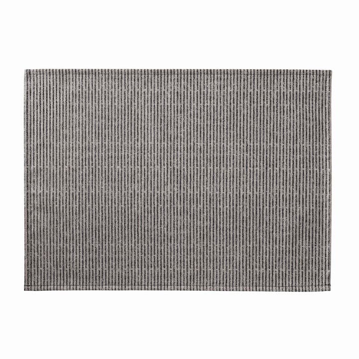 Empreintes Rayures Coated Placemats Black