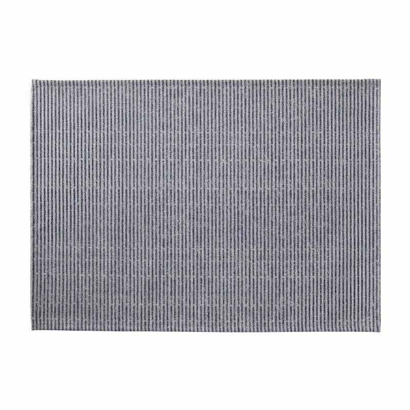 Empreintes Rayures Coated Placemats Blue
