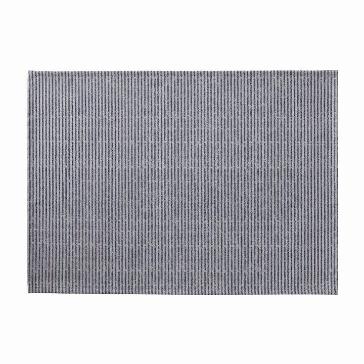 Empreintes Rayures Coated Placemats Blue
