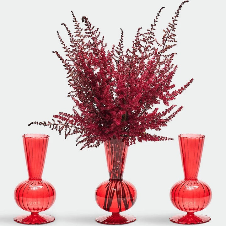 Tess Bud Vase in Red