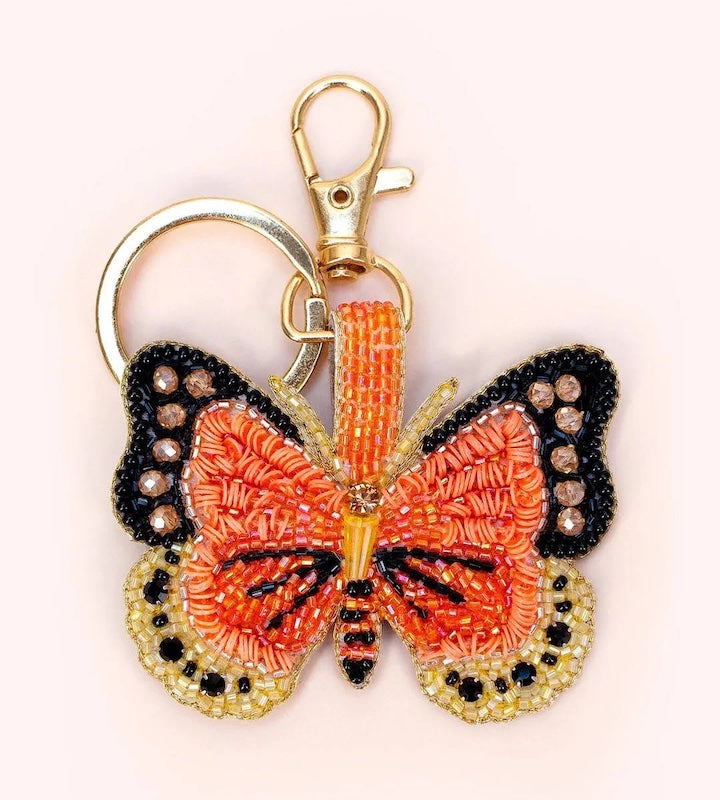 Bonny Butterfly Beaded Keyring
