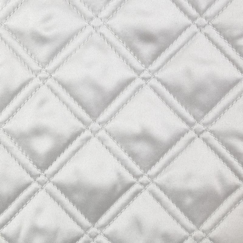 Double Diamond Coverlet Set in Silver