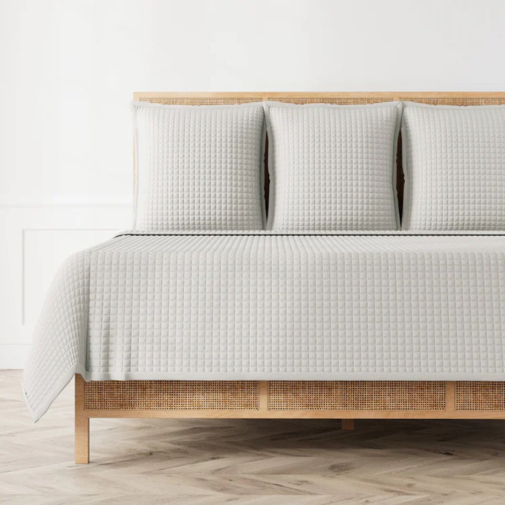 Ready-to-Bed 2.0 Quilted Coverlet/Shams Silver