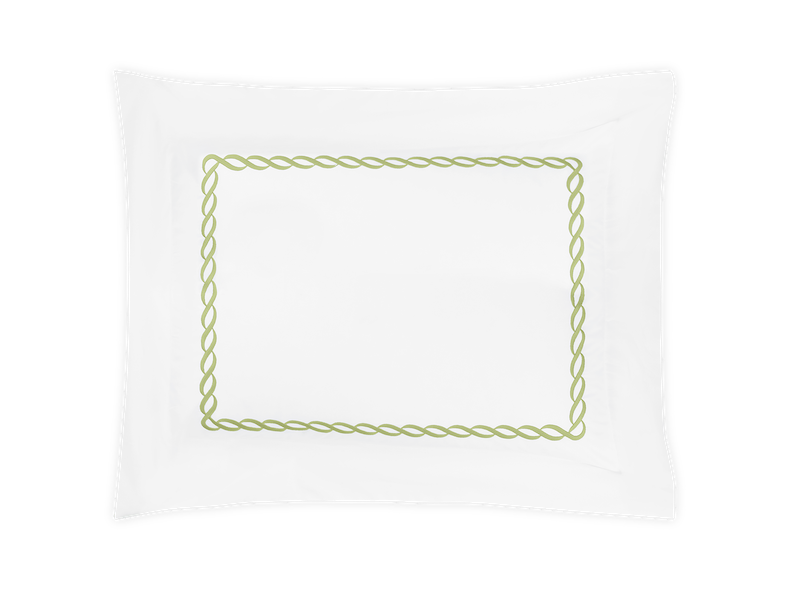 Matouk Classic Chain Bedding Spring Green
