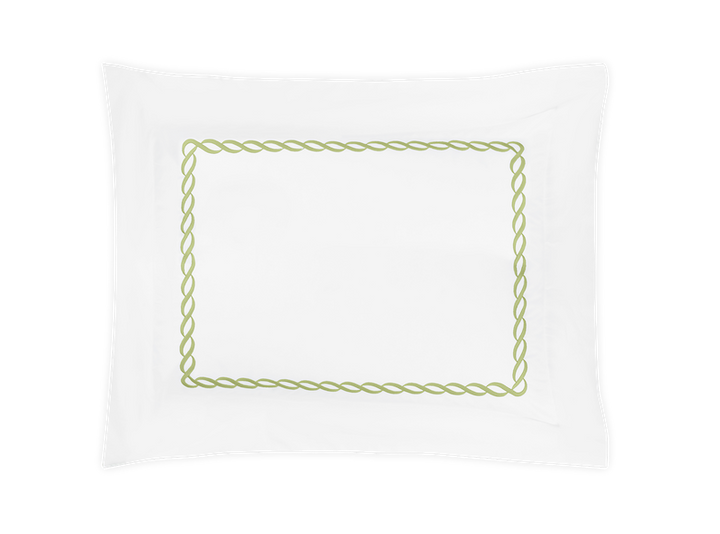 Matouk Classic Chain Bedding Spring Green