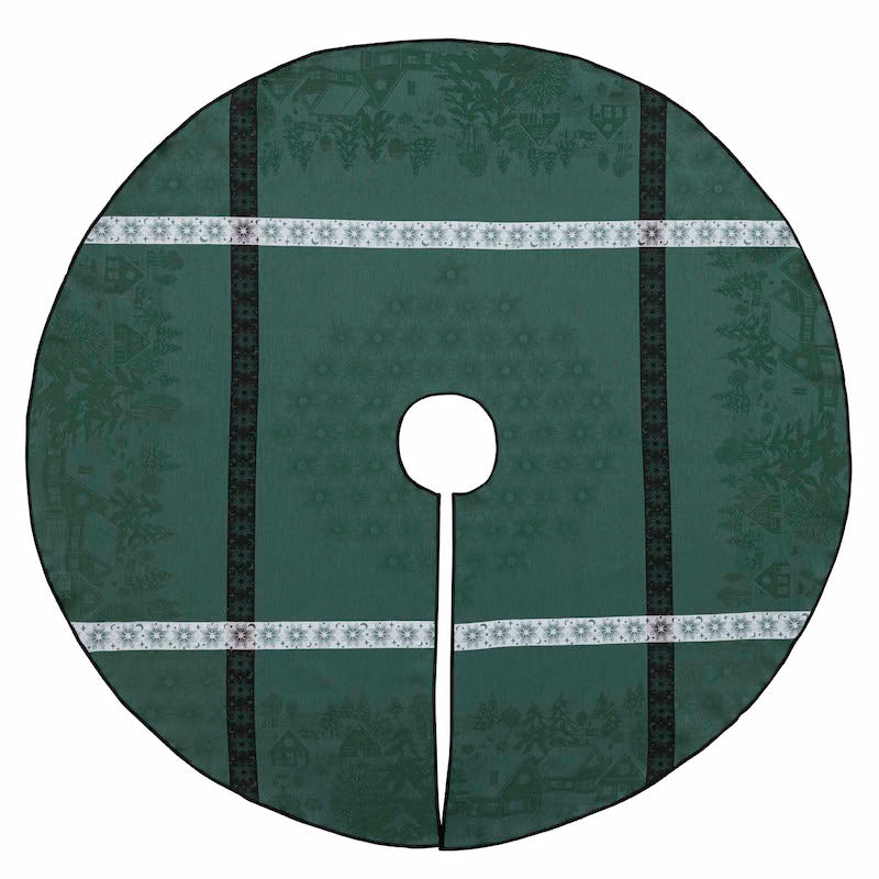 Sous Les Etoiles Christmas Tree Skirt Green