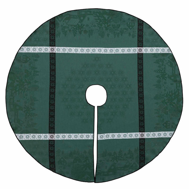 Sous Les Etoiles Christmas Tree Skirt Green
