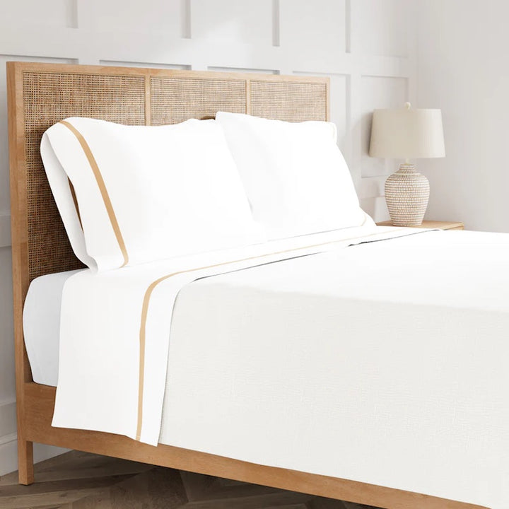 Ready-to-Bed 2.0 Cotton & Trim Sheet Set Taupe