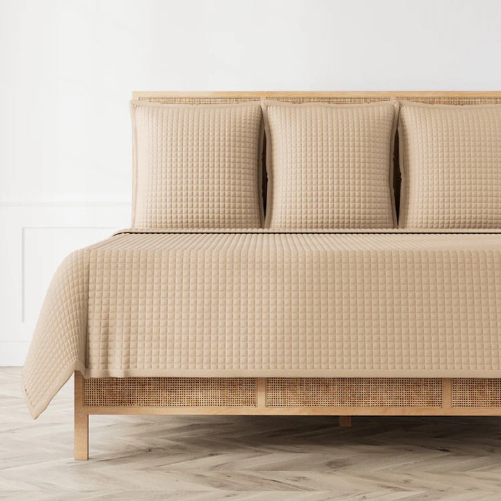 Ready-to-Bed 2.0 Quilted Coverlet/Shams Taupe