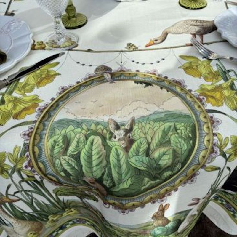 Bunny Garden Table Linens