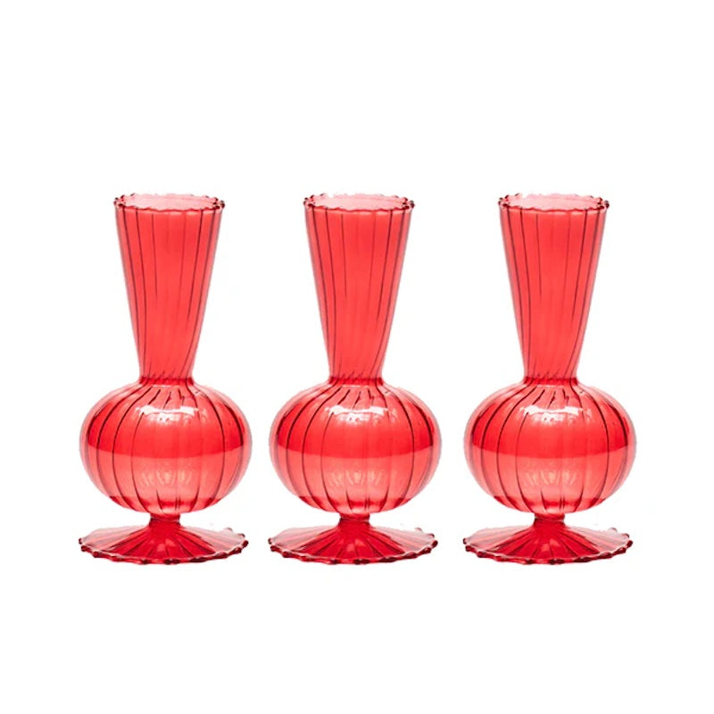 Tess Bud Vase in Red
