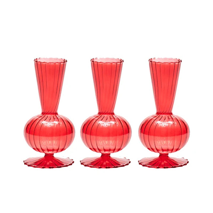 Tess Bud Vase in Red