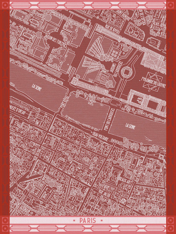 A vol d'oiseau Paris Red