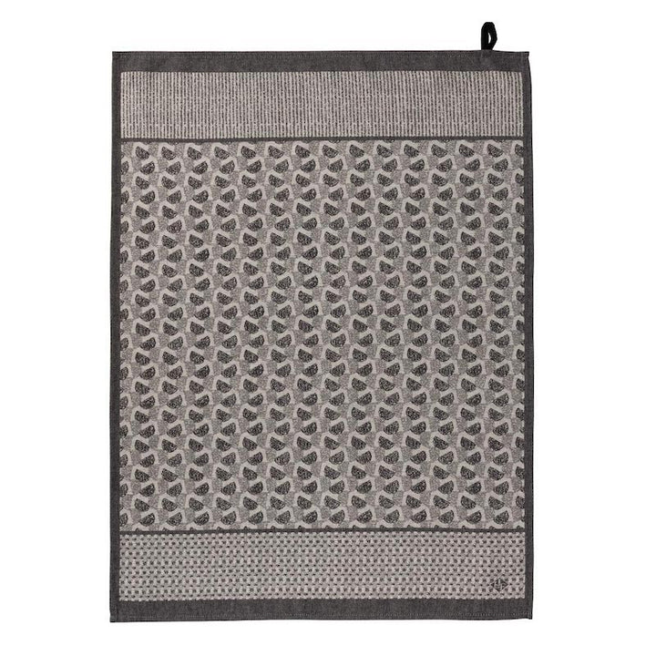 Empreintes Tea Towel Black