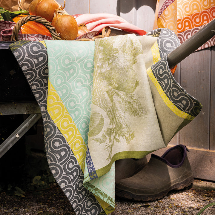 Potager d'Hiver Tea Towel Orange