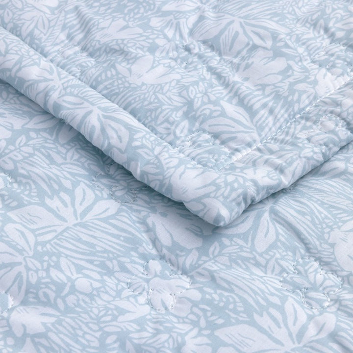 Capri Quilted Coverlet Aqua
