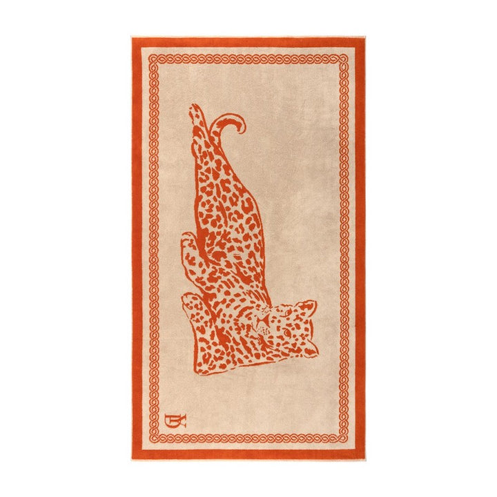 Leopard Beach Towel Desert