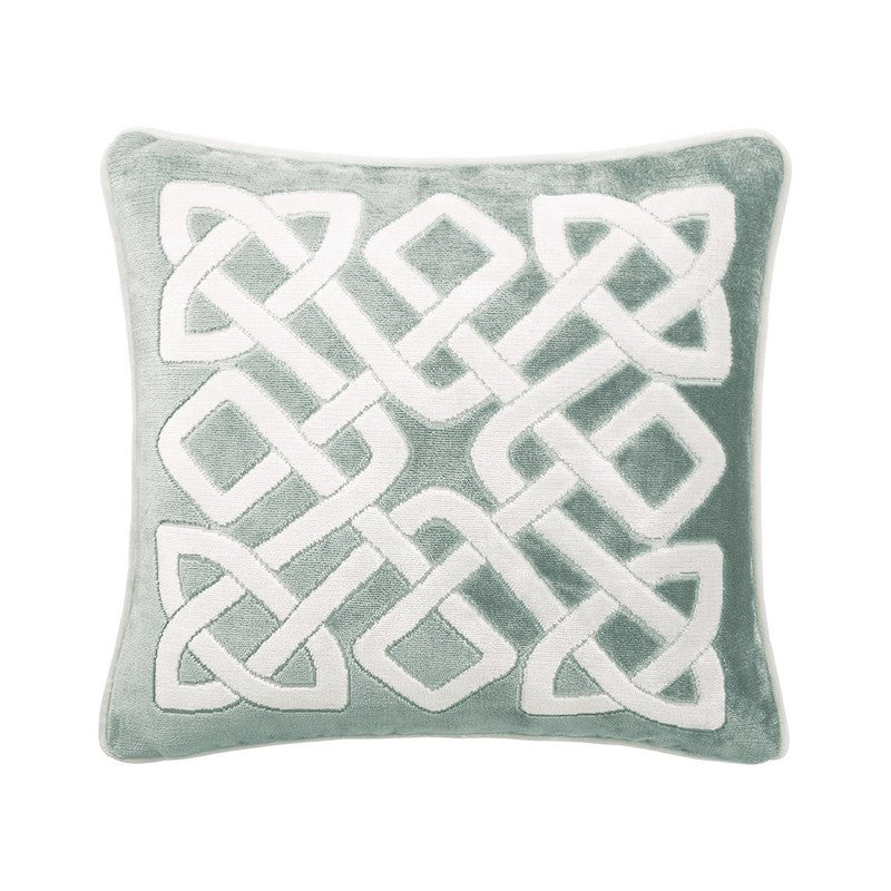 Entrelac Decorative Pillow Fjord