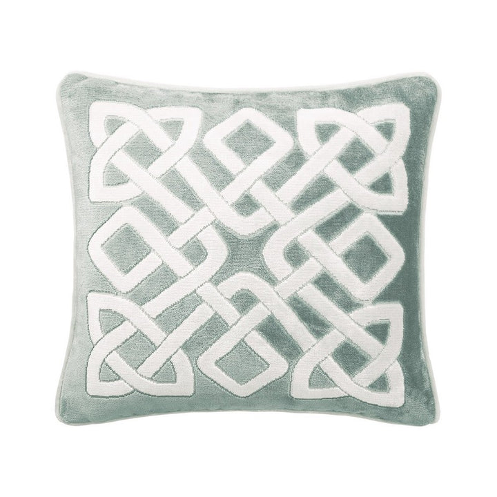 Entrelac Decorative Pillow Fjord