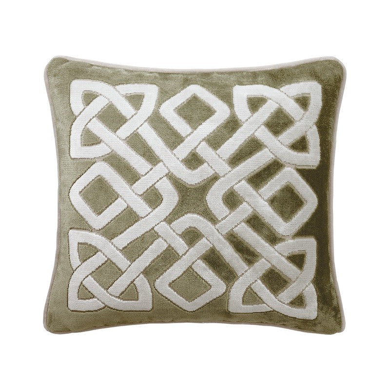 Entrelac Decorative Pillow Kaki