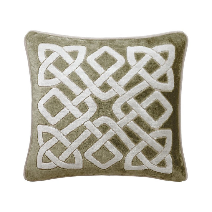 Entrelac Decorative Pillow Kaki